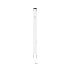 Vue Stylo à bille en 100% aluminium recyclé - Re-beta de couleur blanc| Krokrodeal