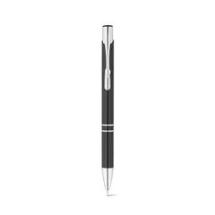 Vue Stylo à bille en 100% aluminium recyclé - Re-beta de couleur noir| Krokrodeal