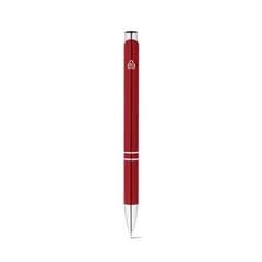 Vue Stylo à bille en 100% aluminium recyclé - Re-beta de couleur rouge| Krokrodeal