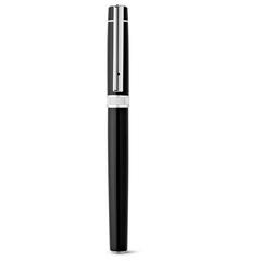 Vue Set de roller et stylo en métal avec clip - Douro de couleur noir| Krokrodeal