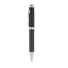 Vue Kit roller et stylo à bille en métal et fibre de carbone avec mécanisme twist - Chess de couleur noir| Krokrodeal