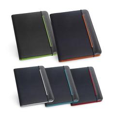 Vue générale Porte-documents A4 en PU et 800D avec bloc-notes ligné - Fitzgerald | Krokrodeal