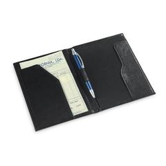 Vue Porte-billets en PU - Truffle de couleur noir| Krokrodeal