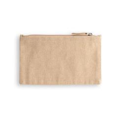 Vue Pochette multifonctions (140 g/m²) en coton (80% recyclé) - Millie de couleur beige| Krokrodeal