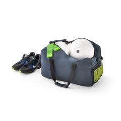 Vue Sac de sport en 600D PET (100% rPET) - Repurpose sports de couleur bleu| Krokrodeal
