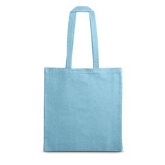 Vue Sac avec coton recyclé (140 g/m²) - Maracay de couleur bleu| Krokrodeal