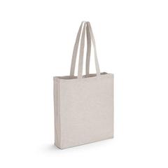 Vue Sac avec coton recyclé (140 g/m²) - Maracay de couleur gris| Krokrodeal