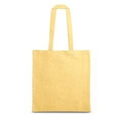 Vue Sac avec coton recyclé (140 g/m²) - Maracay de couleur jaune| Krokrodeal