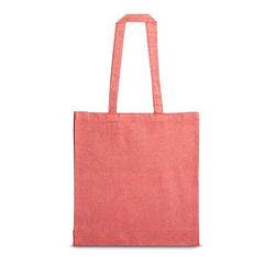 Vue Sac avec coton recyclé (140 g/m²) - Maracay de couleur rouge| Krokrodeal