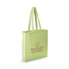 Vue Sac avec coton recyclé (140 g/m²) - Maracay de couleur vert| Krokrodeal