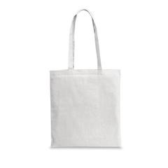 Vue Sac de courses en coton recyclé (180 g/m²) - Cairo de couleur blanc| Krokrodeal