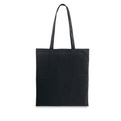 Vue Sac de courses en coton recyclé (180 g/m²) - Cairo de couleur noir| Krokrodeal