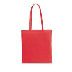 Vue Sac de courses en coton recyclé (180 g/m²) - Cairo de couleur rouge| Krokrodeal
