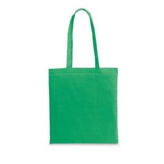 Vue Sac de courses en coton recyclé (180 g/m²) - Cairo de couleur vert| Krokrodeal