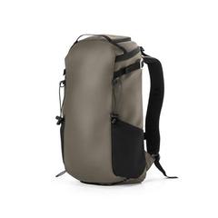 Vue Sac à dos de randonnée avec revêtement imperméable - Alasca de couleur vert| Krokrodeal