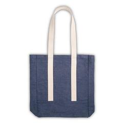 Vue Sac en coton denim (300 g/m²) - Denim casual de couleur bleu| Krokrodeal