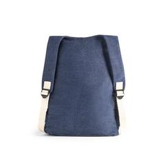 Vue Sac à dos en coton denim (300 g/m²) - Denim bpack de couleur bleu| Krokrodeal