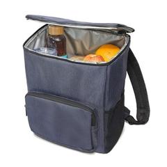 Vue Sac à dos thermique en nylon 2Tone - Boston cooler de couleur bleu| Krokrodeal