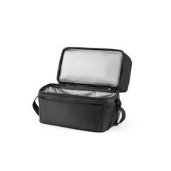 Vue Sac thermique 7L en 300D et 840D Jacquard - Zippers cooler de couleur noir| Krokrodeal