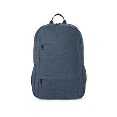 Vue Sac à dos ordinateur en 100% rPET 300D - Business de couleur bleu| Krokrodeal