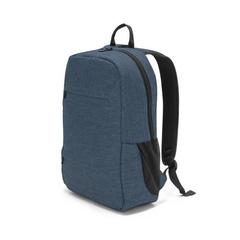 Vue Sac à dos ordinateur en 100% rPET 300D - Business de couleur bleu| Krokrodeal