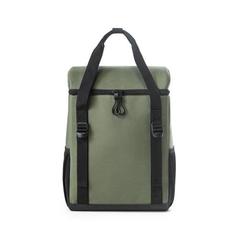 Vue Sac à dos thermique rembourré en PET (100% rPET) 600D et ripstop - Roma l de couleur vert| Krokrodeal