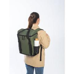 Vue Sac à dos thermique rembourré en PET (100% rPET) 600D et ripstop - Roma l de couleur vert| Krokrodeal