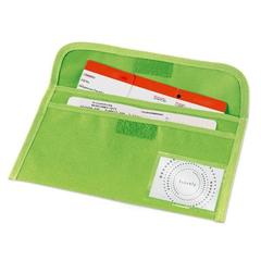 Vue Porte-documents de voyage en 600D - Airline de couleur vert| Krokrodeal