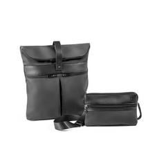 Sac à dos en microfibre et PU - Rover backpack publicitaire pas cher