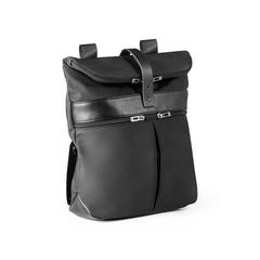 Vue Sac à dos en microfibre et PU - Rover backpack de couleur noir| Krokrodeal