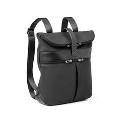 Vue Sac à dos en microfibre et PU - Rover backpack de couleur noir| Krokrodeal