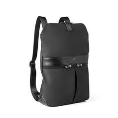 Vue Sac à dos en microfibre et PU - Rover backpack de couleur noir| Krokrodeal