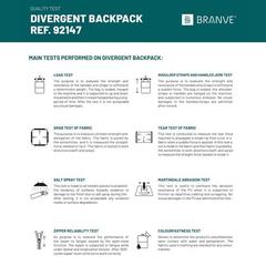 Vue générale Sac à dos pour ordinateur portable jusqu'à 15.6'' en tissu et PU - Divergent backpack ii | Krokrodeal