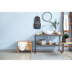 Vue Trousse de toilette em 600D - Milli de couleur bleu| Krokrodeal
