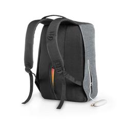 Vue Sac à dos pour ordinateur portable 15'6'' avec système antivol - Aveiro de couleur gris| Krokrodeal
