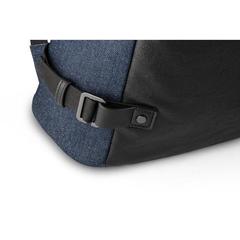 Vue Sac à dos pour ordinateur portable jusqu'à 15.6" en denim et PU - Divergent backpack i de couleur bleu| Krokrodeal