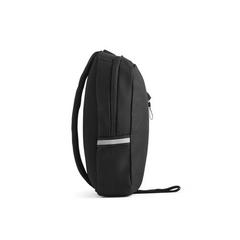 Vue Sac bandoulière en PET (100% rPET) 300D et PET (100% rPET) 600D - Delfos de couleur noir| Krokrodeal