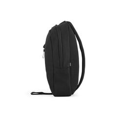 Vue Sac bandoulière en PET (100% rPET) 300D et PET (100% rPET) 600D - Delfos de couleur noir| Krokrodeal