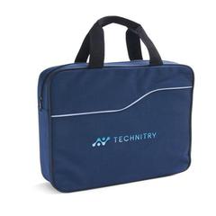 Vue Sac de conférence en 600D - Doha de couleur bleu| Krokrodeal