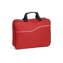 Vue Sac de conférence en 600D - Doha de couleur rouge| Krokrodeal