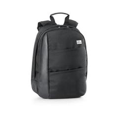 Vue Sac à dos pour ordinateur 15.6'' en PU et 1680D - Angle bpack de couleur noir| Krokrodeal
