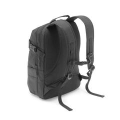 Vue Sac à dos pour ordinateur portable 15.6'' en 840D jacquard et 300D - Zippers bpack de couleur noir| Krokrodeal