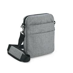 Vue Sac à bandoulière 600D - Graphs cross de couleur gris| Krokrodeal