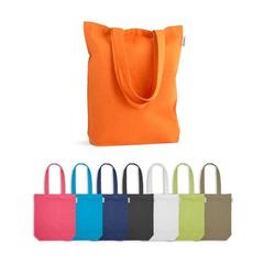 Vue générale Sac avec coton et coton recyclé (220 g/m²) - Merida | Krokrodeal