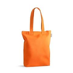 Vue Sac avec coton et coton recyclé (220 g/m²) - Merida de couleur orange| Krokrodeal
