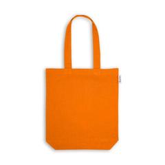 Vue Sac avec coton et coton recyclé (220 g/m²) - Merida de couleur orange| Krokrodeal