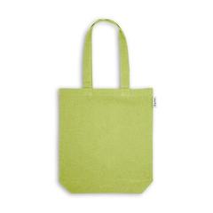 Vue Sac avec coton et coton recyclé (220 g/m²) - Merida de couleur vert| Krokrodeal