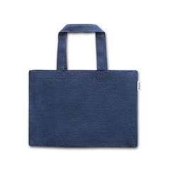 Vue Sac en coton et en coton recyclé (280 g/m²) - Camden de couleur bleu| Krokrodeal