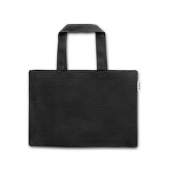 Vue Sac en coton et en coton recyclé (280 g/m²) - Camden de couleur noir| Krokrodeal