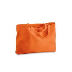 Vue Sac en coton et en coton recyclé (280 g/m²) - Camden de couleur orange| Krokrodeal